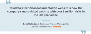 Teradata documentation quote