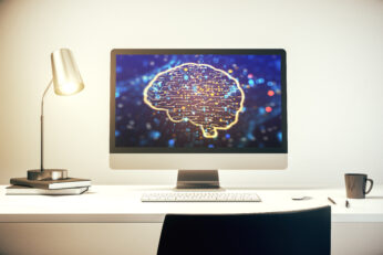 brain on computer