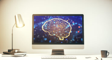 brain on computer